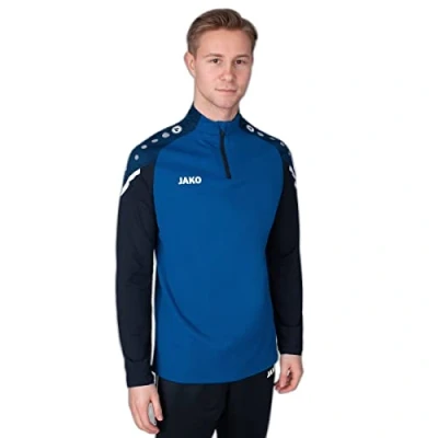 Abbildung von JAKO ZIP Performance Langarmshirt, Herren, Größe: 56, Blaublau