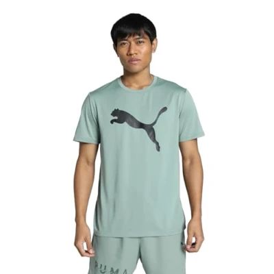 Abbildung von PUMA Unisex M TAD Essentials Solid Cat Tee (CF Big cat) T Shirts, Green Moon,