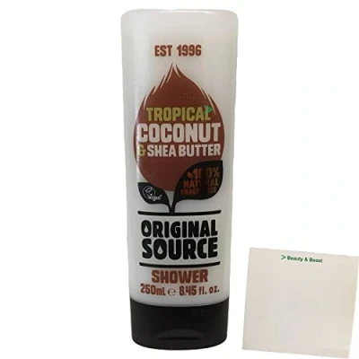 Abbildung von Original Source Tropical Coconut &amp; Shea Butter Duschgel (250ml Flasche) + usy Block
