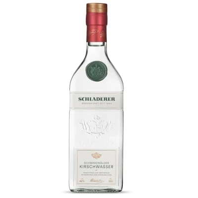 Abbildung von Schladerer Schwarzwälder Kirschwasser, edler Obstbrand aus dem Schwarzwald, traditionell Süßkirschen bester Lagen Obstbrände (1 x 350 ml)