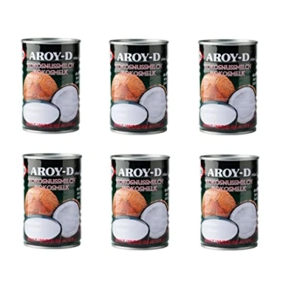 Abbildung von Pamai Pai® Sixpack: 6 x 400ml Kokosmilch Aroy D Coconut Milk Cocosmilch Kokosnussmilch