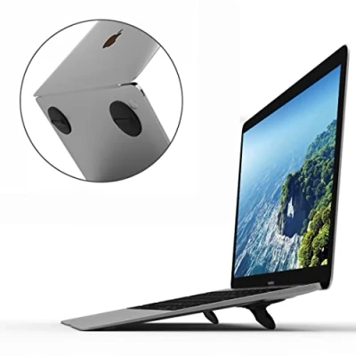 Abbildung von CQTECH Laptop Ständer, Notebook Unsichtbar Halterung, Belüftet Laptopständer Stand für MacBook Air Pro Mac HP Samsung Dell und Tastatur