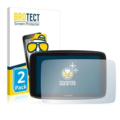Abbildung von BROTECT Entspiegelungs Schutzfolie für TomTom GO 6250 (2 Stück) Matte Displayschutz Folie, Anti Reflex, Fingerprint