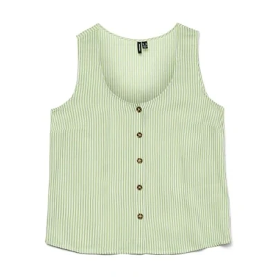 Abbildung von VERO MODA Damen Vmbumpy Sl Shirt WVN Ga Noos, Shadow Lime, Small