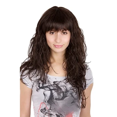 Abbildung von WIG ME UP 3257 4 Perücke, voluminös, dunkelbraun wellig ca.55cm