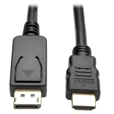 Abbildung von 0 Eaton Tripp Lite Series DisplayPort 1.2 zu HDMI Active Adapterkabel (DP mit Verriegelungen auf Stecker/Stecker), 4K