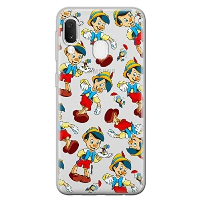 Abbildung von ERT GROUP Handyhülle für Samsung A20e Original und offiziell Lizenziertes Disney Muster Pinocchio 002 optimal an die Form des Handy angepasst, teilweise transparent