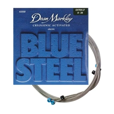 Abbildung von Dean Markley 2550 Blue Steel XL Saiten für E Gitarre, Stärke .008 .038