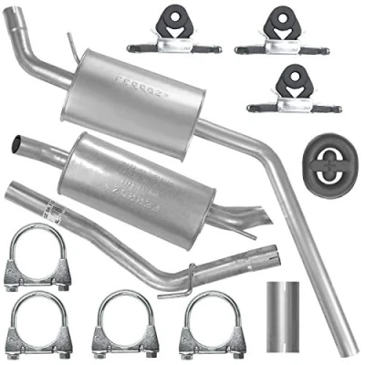 Abbildung von Auspuffanlage Schalldämpferset Auspuff für VW Transporter T4 IV SWB, LWB 2.5 TDI