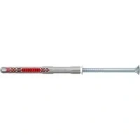 Abbildung von Fischer 562156, Spreizdübel, Beton, Gipsblock, Mauerwerk, Nylon, Grau, Verzinkter Stahl, Torx