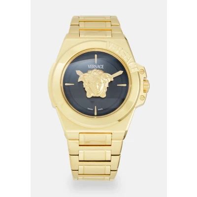 Abbildung von Versace Watches HERA Uhr black/goldcoloured, Damen, Größe: One Size, Black/gold coloured