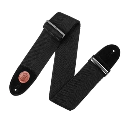 Abbildung von Levy&#039;s Gitarrengurt aus Leder (MSSC4 BLK)