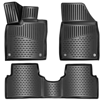 Abbildung von Design 3D Gummimatten Set für VW ID.3 ab 2020 Extra hoher 5cm Rand Zubehör Fußmatten ID3 ID 3