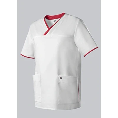 Abbildung von BP 1701 485 2188 Schlupfkasack Für Sie &amp; Ihn, Normale Passform, 50% Baumwolle/50% Polyester, Weiß/Koralle, Größe 3XLn