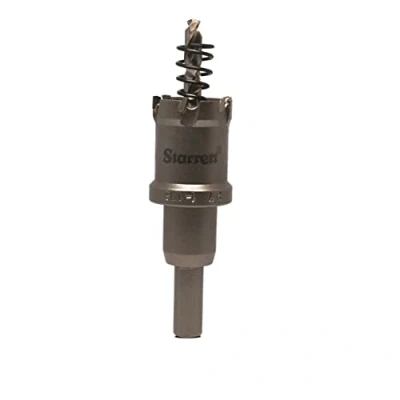 Abbildung von Starrett Hartmetall Lochsäge CTD27 TCT Tiefschnitt für Metall Edelstahl Eisen Aluminium 27mm
