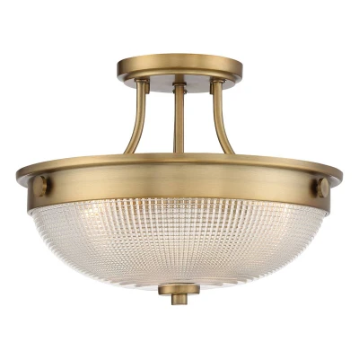 Abbildung von Quoizel QZ Mantle SF WS Deckenleuchte 2xE27 H:24,6 L:32,7 B:32,7