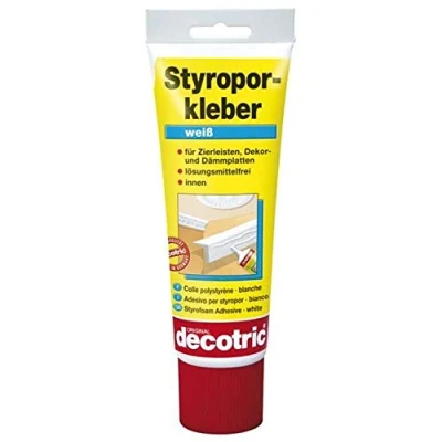 Abbildung von decotric® Dispersionskleber Decotric Styroporkleber Tube 400 g, weiß