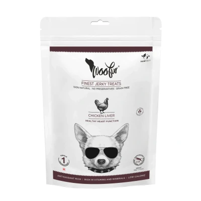 Abbildung von 50 g Pawfect Woofur luftgetrocknete hundesnacks Huhnleber