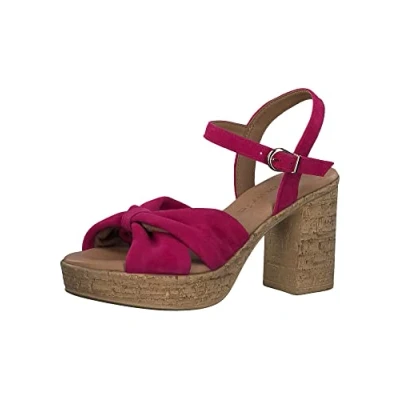 Abbildung von Tamaris Plateausandalette, Damen, Größe: 38, Fuxia Schuhe