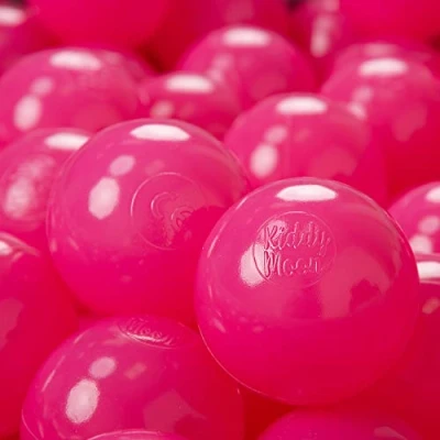 Abbildung von KiddyMoon 300 ∅ 7Cm Kinder Bälle Spielbälle Für Bällebad Baby Einfarbige Plastikbälle Made In EU, Dunkel Pink
