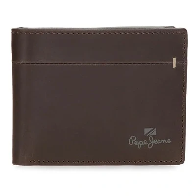 Abbildung von Pepe Jeans Staple Horizontale Geldbörse mit Geldbörse, braun, 11 x 8 1 cm Leder, Talla única,