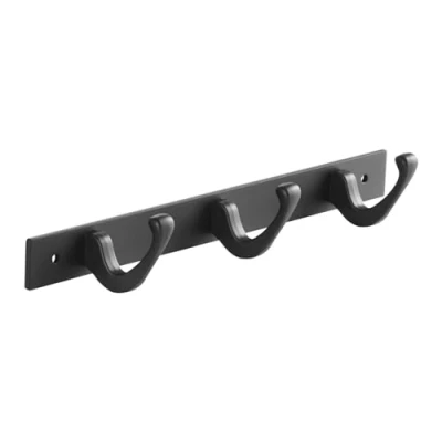 Abbildung von SO TECH® Hakenleiste Blackline FORTE schwarz pulverbeschichtet, (1 St), Länge 257 mm mit 3 Haken