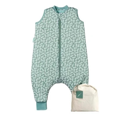 Abbildung von molis&amp;co Baby Schlafsack mit Füßen 2.5 TOG Ganzjahres Babyschlafsack Beinen 100% Baumwolle (Oeko TEX 100), Winterschlafsack Premium Qualität Green Garden (100 cm)