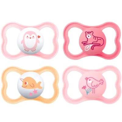 Abbildung von MAM Air 16+ &quot;Skin Soft&quot; Silikon Schnuller Soft Colours Mix 4 Stk.