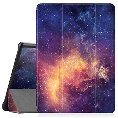 Abbildung von Fintie Hülle für Samsung Galaxy Tab S4 10.5 2018 mit S Pen Halter Ultra Schlank Ständer Schutzhülle Case Auto Schlaf/Wach Funktion Zoll Tablet T830/T835, Die Galaxie
