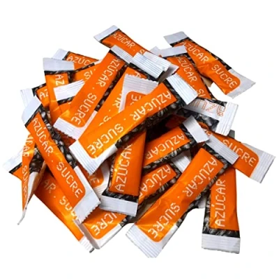 Abbildung von El Ático Sweet Weißer Zucker, 200 Zuckersticks 6 Gramm, Zucker Stick für Kaffee, Stück
