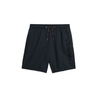 Abbildung von Superdry Embroidered Badeshorts, Herren, Größe: Small, Eclipse navy
