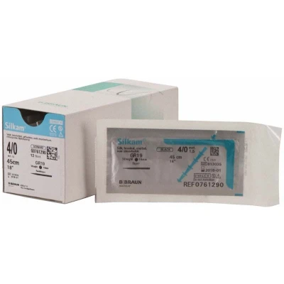 Abbildung von Silkam 4/0 GR19 0,45m 12 Stück