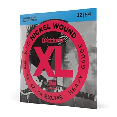 Abbildung von D&#039;Addario Gitarrensaiten E Gitarre Gitarren Saiten EXL145 Heavy, 12 54 1 Stück
