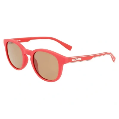 Abbildung von Lacoste Herren L3644S 615 Sonnenbrillen Plastik Rot undurchsichtig Rund