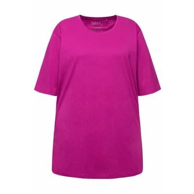 Abbildung von Ulla Popken PLUS SIZE TEE Tshirt basic, Damen, Größe: 58/60, Berry