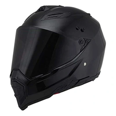 Abbildung von Woljay Off Road Helm Motocross Motorradhelm Motocrosshelme Fahrrad ATV (S, Schwarz)