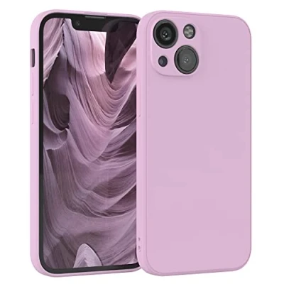 Abbildung von EAZY Case Silikonhülle für iPhone 13 Mini Hülle Silikon Violett weich stoßfeste Handyhülle Schutzhülle mit Kameraschutz Dünn Premium Schutz Cover TPU Phone Bumper in Flieder