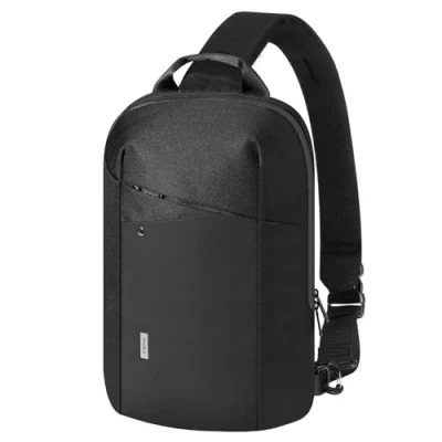 Abbildung von MoKo Compact EDC Sling Bag für Neue 13&#039;&#039; iPad Pro M4 &amp; Air M2 2024, Minimalistische Umhängetasche Crossbody Tasche täglichen Gebrauch, einzelner Tagesrucksack MacBook M3/Pro, Schwarz