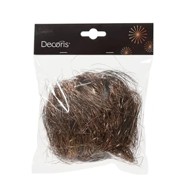 Abbildung von Lametta pvc l5b15h15 cm espresso Weihnachten Decoris
