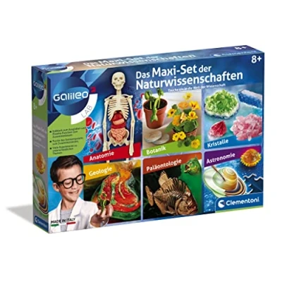 Abbildung von Clementoni® Experimentierkasten Galileo, Maxi Set der Naturwissenschaften, Made in Europe
