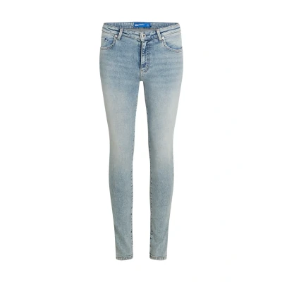 Abbildung von Karl Lagerfeld Jeans Highrise Splithem Skinny Fit, Damen, Größe: 26x32, Bright blue