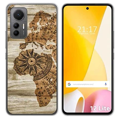 Abbildung von Tumundosmartphone Hülle Silikon fur Xiaomi 12 Lite 5G Design Holz 07 Muster