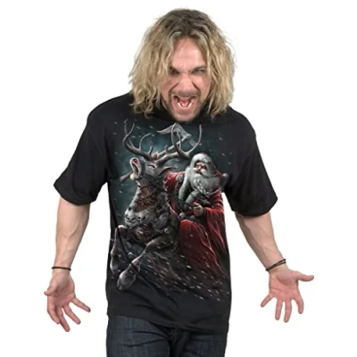 Abbildung von Spiral T Shirts aus der Weihnachtskollektion, Schlitten, Mittel