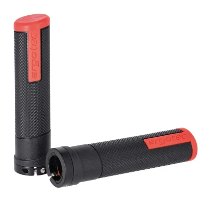 Abbildung von Ergotec MTB ATB Griffe Porto Kraton/Alu. 133/133mm per Paar sw/rot