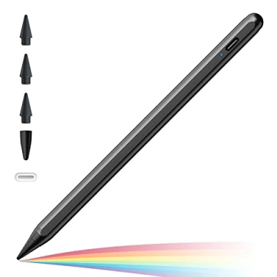 Abbildung von Cisteen Stylus Stift mit Handflächenabweisung &amp; Neigungssensor, Pencil kompatibel Apple iPad 10./9./8./7./6. Gen, Air 4./3. Pro 11 12,9, Mini 6./5. Gen