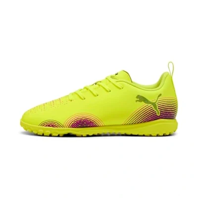 Abbildung von Puma Future 8 PLAY TT JR Unisex Fußballschuh Multinocken für Kinder, Größe: 34, Yellow alert/black/sun struck Schuhe