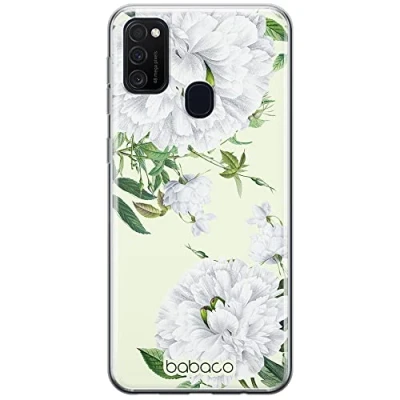 Abbildung von Babaco ERT Group Handyhülle für Samsung M21 / M30S Original und offiziell Lizenziertes Muster Flowers 047 optimal an die Form des Handy angepasst, hülle aus TPU