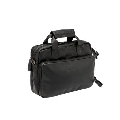 Abbildung von Fahrradtasche New Looxs Cali 17 Liter 40 X 15 31 Cm Aus Luxusleder Schwarz