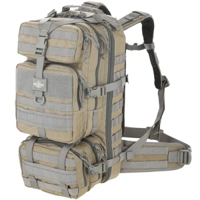 Abbildung von Maxpedition Gyrfalcon Trekkingrucksack 36L mit Hüftgurt, Military Rucksack (Khaki Foliage)
