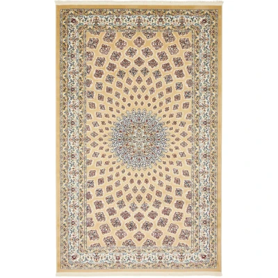 Abbildung von Myflair Möbel &amp; Accessoires Teppich &quot;Almas&quot;, rechteckig, 8 mm Höhe, Kurzflor, gewebt, Orient Optik, mit Fransen